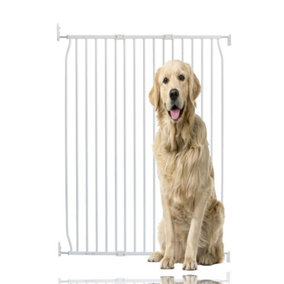 Bettacare Extra Tall Eco Screw Fit Pet Gate, White, 100cm - 110cm, Extra Tall Gate 100cm in Height, Screw Fitted Dog Gate