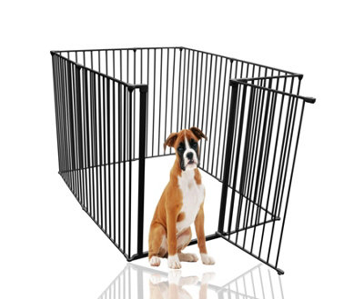 Bettacare Extra Tall Pet Pen, 118cm x 144cm, Black, 105cm High, Dog Pen for Pets, Dogs and Puppies, Easy Installation