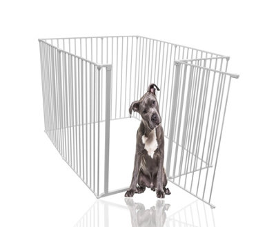 Bettacare Extra Tall Pet Pen, 118cm x 144cm, White, 105cm High, Dog Pen for Pets, Dogs and Puppies, Easy Installation