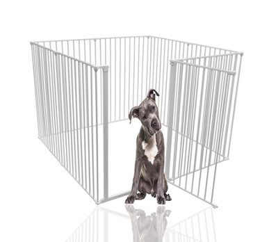 Bettacare Extra Tall Pet Pen, 144cm x 144cm, White, 105cm High, Dog Pen for Pets, Dogs and Puppies, Easy Installation