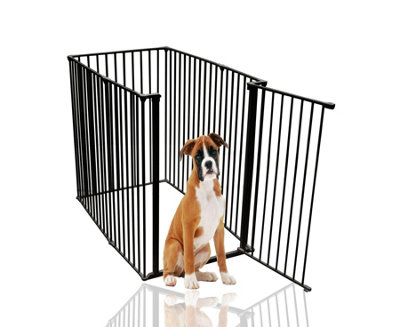 Bettacare Extra Tall Pet Pen, 72cm x 118cm, Black, 105cm High, Dog Pen for Pets, Dogs and Puppies, Easy Installation