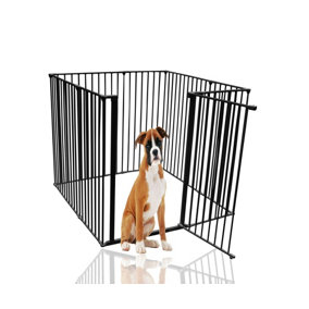 Bettacare Extra Tall Pet Pen, Black, 118cm x 118cm, 105cm High, Dog Pen for Pets Dogs and Puppy