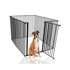 Bettacare Extra Tall Pet Pen, Black, 118cm x 144cm, 105cm High, Dog Pen for Pets Dogs and Puppy