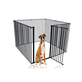 Bettacare Extra Tall Pet Pen, Black, 144cm x 144cm, 105cm High, Dog Pen for Pets Dogs and Puppy