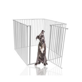 Bettacare Extra Tall Pet Pen, White, 118cm x 118cm, 105cm High, Dog Pen for Pets Dogs and Puppy