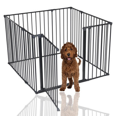 Bettacare Pet Pen, 105cm x 105cm, Black, 70cm High, Dog Pen for Pets and Puppies, Dog Playpen suitable for Indoor and Outdoor use