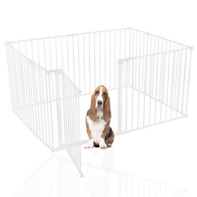 Bettacare Pet Pen, 105cm x 144cm, White, 70cm High, Dog Pen for Pets and Puppies, Dog Playpen suitable for Indoor and Outdoor use