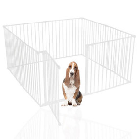 Bettacare Pet Pen White 144cm x 144cm, Dog Pen for Pets Dogs and Puppy, Dog Playpen suitable for Indoor and Outdoor use