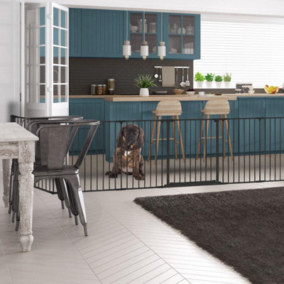 Bettacare Wooden Multi Panel Flexible Pet Barrier, Natural Wood, Up To