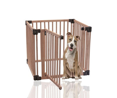 Bettacare Wooden Dog Pen, 80cm x 80cm, Natural Wood, 76cm High, Dog Pen for Pets and Puppy, Dog Playpen, Indoor Dog Yard