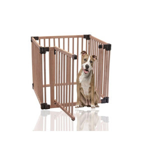 Bettacare Wooden Pet Pen, 80cm x 80cm, Natural Wood, Dog Pen for Pets Dogs and Puppy, Dog Playpen, Indoor Dog Yard