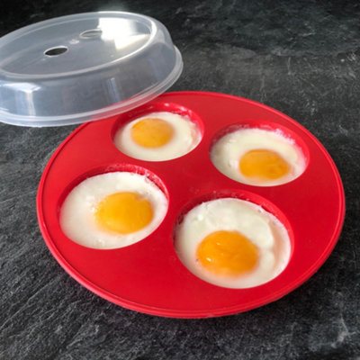 Microwave Eggs Cooker Fast 4-Egg Ball Shape Hard Boiled Egg Steamer Kitchen  Tool