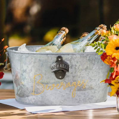 Beverages' Gold and Zinc Celebration Party Champagne Wine Ice Bucket Father's Day Gifts Ideas
