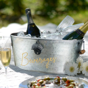 Beverages' Gold and Zinc Celebration Party Champagne Wine Ice Bucket Gifts Ideas