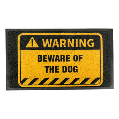 Beware of the Dog Doormat (70 x 40cm)