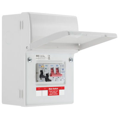BG Electric Vehicle Consumer Unit Kit 5 Module White, 40A Typa A Double ...