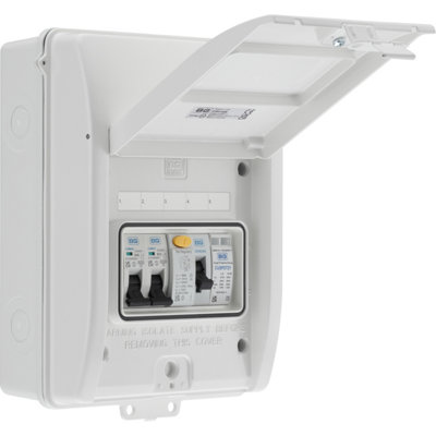 BG Electric Vehicle Consumer Unit Kit 5 Module White 40A Type A RCD ...