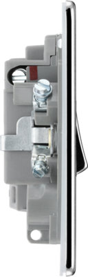 BG Electrical FPC50 Nexus Screwless Flat-Plate Switched Fused Connection Spur Unit Polished Chrome 13A