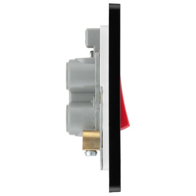BG Evolve 45A Double Pole Cooker Switch & LED, Matt Blue