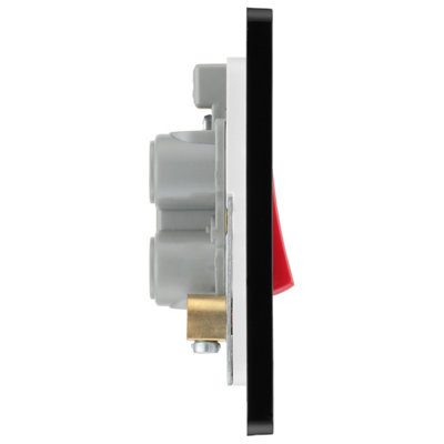BG Evolve 45A Double Pole Cooker Switch & LED, Matt Blue