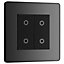 BG Evolve Black Chrome 200W Double Touch Dimmer Switch 2-Way Master