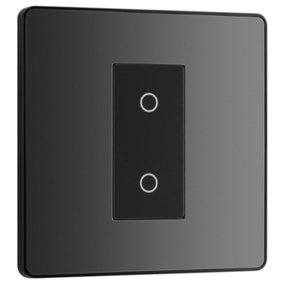 BG Evolve Black Chrome 200W Single Touch Dimmer Switch 2-Way Master