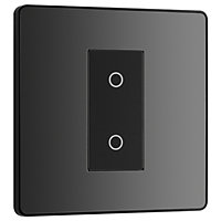 BG Evolve Black Chrome 200W Single Touch Dimmer Switch 2-Way Secondary
