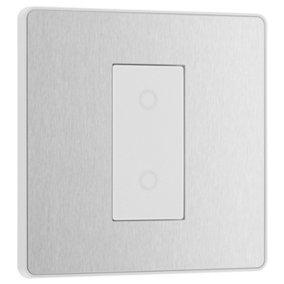 BG Evolve Brushed Steel 200W Single Touch Dimmer Switch 2-Way Master