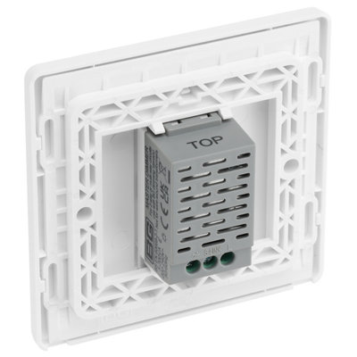 BG Evolve Brushed Steel 200W Single Touch Dimmer Switch 2-Way Master - 7