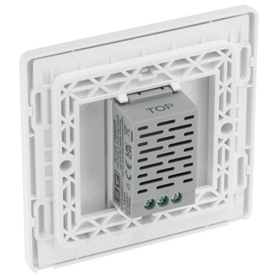 BG Evolve Brushed Steel 200W Single Touch Dimmer Switch 2-Way Secondary