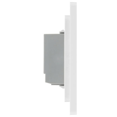 BG Evolve Brushed Steel 200W Single Touch Dimmer Switch 2-Way Secondary