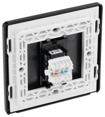 BG Evolve Single RJ45 Cat 6 Data Outlet Ethernet Socket Matt Blue ...