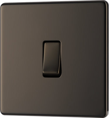 BG FBN13 Nexus Screwless Flat-Plate Single Intermediate Light Switch 10A