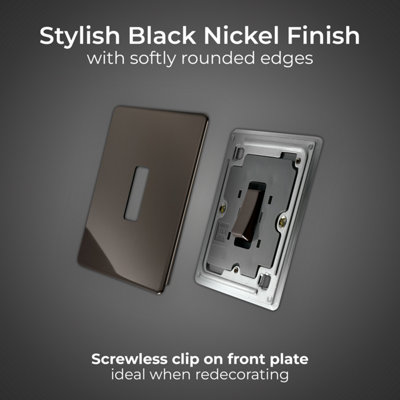 BG FBN13 Nexus Screwless Flat-Plate Single Intermediate Light Switch 10A
