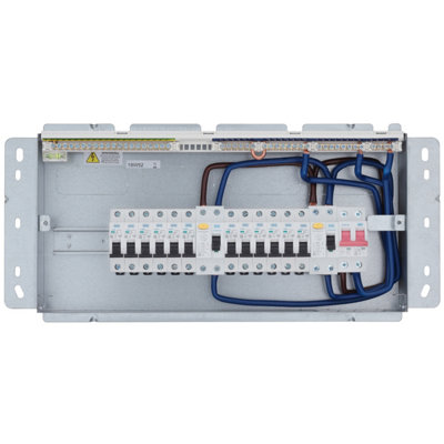 BG Fortress Recessed 16 Way Dual RCD Consumer Unit - 6