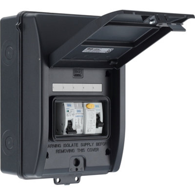 BG Fortress Weatherproof IP65, Grey, 5 Module Populated EV kit 40A 30mA RCD Type A, 40A MCB, Type 2 SPD Price Comparisons | Compare The Build
