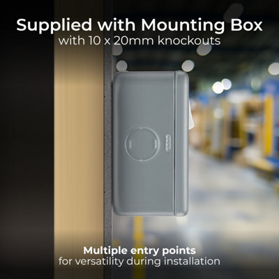 BG Metal Clad Double Switched 13A Socket With Type A RCD - 6