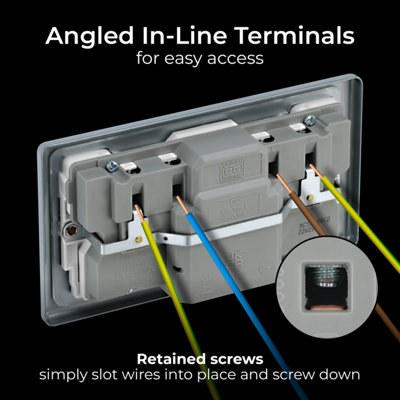BG Metal Clad Double Switched 13A Socket With Type A RCD - 7