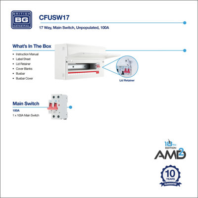 BG Metal Consumer Unit 19 Module - 5