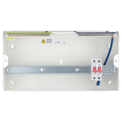 BG Metal Consumer Unit 19 Module, 17 Way Unpopulated With 100A Main ...