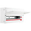 BG Metal Consumer Unit 22 Module, 20 Way Unpopulated With 100A Main Switch 2 x Cover Blanks With Up Opening Front Cover