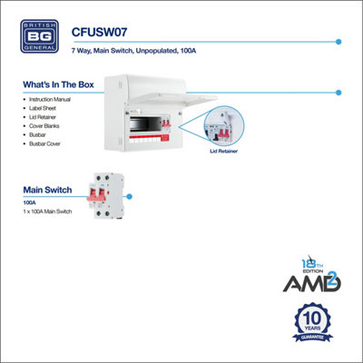 BG Metal Consumer Unit 9 Module - 5