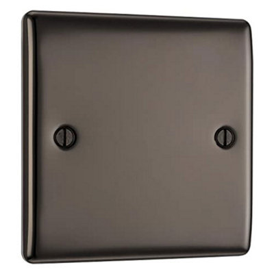 BG NBN94 Nexus Metal Black Nickel 1G Single Blank Plate