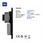 BG Nexus Metal Matt Black Dual Voltage Shaver Socket 115/240V