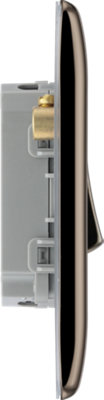 BG Nexus NBN44 Light Switch 4 Gang 2 Way 10 Amp (Black Nickel)