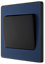BG PCDDB12WB Matt Blue Evolve 1 Gang 20A 16AX 2 Way Wide Rocker Light Switch - Black Insert