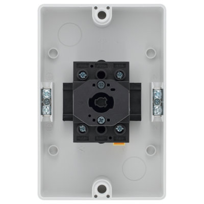 BG Rotary Isolator Switch 2 Pole Padlockable Handle IP65 Rated 40A