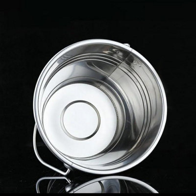 BH - 12 Litre Galvanised Strong Steel Metal Bucket with Handle ...