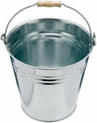 BH - 18 Litre Galvanised Strong Steel Metal Bucket with Handle ...