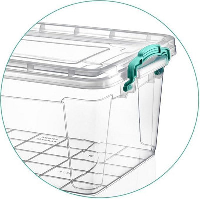 BH - Plastic Storage Box with Lids and Wheels - 40 Litres Stackable ...